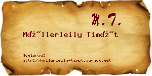 Müllerleily Timót névjegykártya